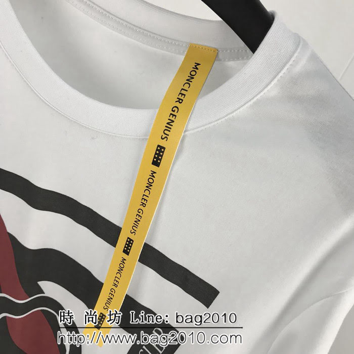 MONCLER蒙口 19ss新款 Craig Green Jacket系列款 白色印花短袖 男女同款 ydi1872